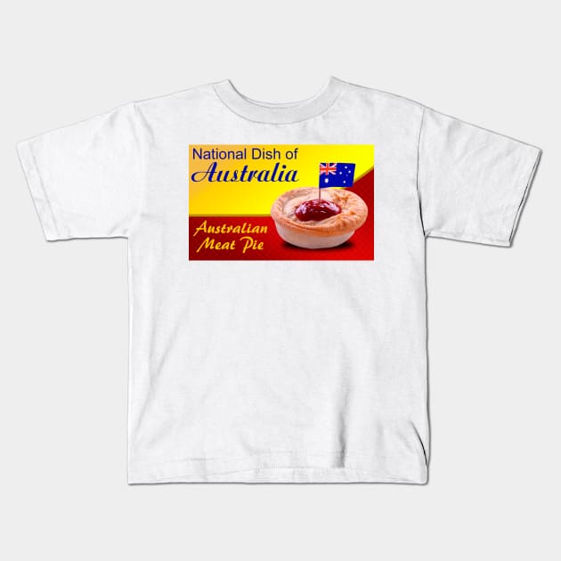 Meat pie Kids T-Shirt by COLOURZONE